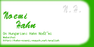 noemi hahn business card